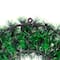 17" Green Tinsel Artificial Christmas Wreath with Bow